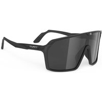 Rudy Project Spinshield Mattschwarze Brille mit rauchschwarzen Gläsern